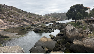 78 a2y. Spain - bus tour of north shore - river
