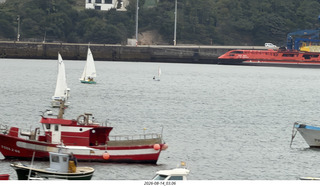 99 a2y. Spain - bus tour of north shore - marina -sailboats