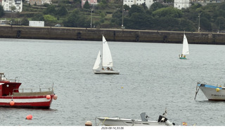 100 a2y. Spain - bus tour of north shore - marina -sailboats