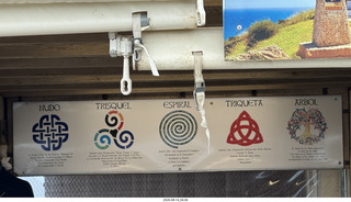 136 a2y. Spain - bus tour of north shore - Fisterra - the end of the world - giftshop - Spain symbols