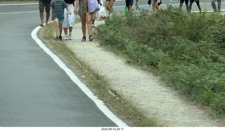 144 a2y. Spain - bus tour of north shore - walkers