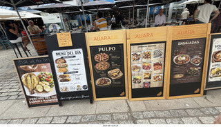 147 a2y. Spain - bus tour of north shore - restaurant