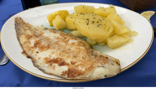 150 a2y. Spain - bus tour of north shore - restaurant - my meal