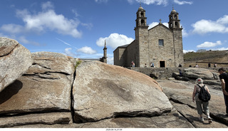 176 a2y. Spain - bus tour of north shore - church