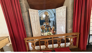 195 a2y. Spain - bus tour of north shore - church