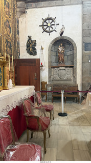 201 a2y. Spain - bus tour of north shore - church