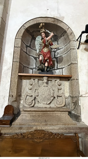 203 a2y. Spain - bus tour of north shore - church