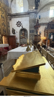 204 a2y. Spain - bus tour of north shore - church