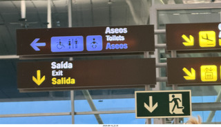 243 a2y. Spain - Santiago de Compostela airport - DOWN ARROW points ahead