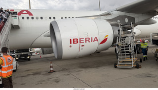 8 a2y. Madrid to Chicago (MAD-ORD) airplane engine