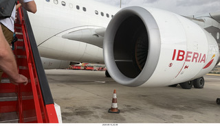 9 a2y. Madrid to Chicago (MAD-ORD) airplane engine