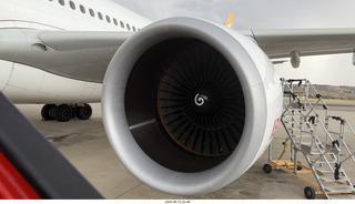 12 a2y. Madrid to Chicago (MAD-ORD) airplane engine