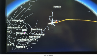21 a2y. Madrid to Chicago (MAD-ORD)  flight map in progress